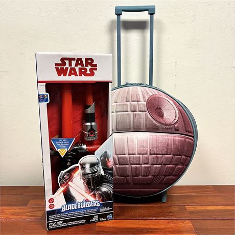 Star Wars Kylo Ren Electronic Lightsaber & Death Star Suitcase
