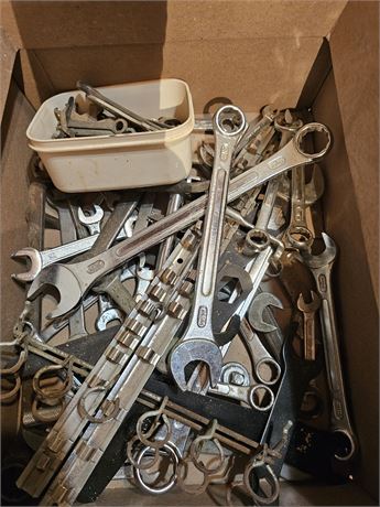 Large Lot of Mixed Wrenches - Standard & Metric