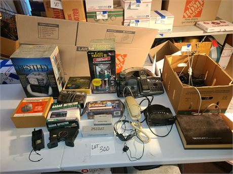 Mixed Electronics: Cordless Phones / Radar Detector / Battery Chargers & More