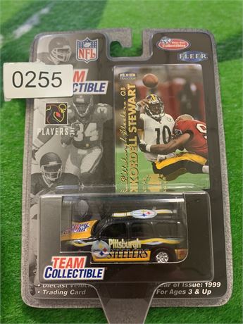Pittsburgh Steelers NFL Team Die Cast Collector Car and Card - Cordell Stewart