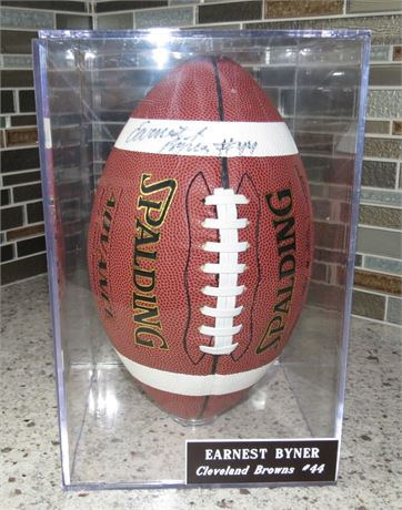 Earnest Byner Signed Football