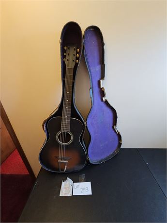 Acoustic Guitar with Case - Needs Strings