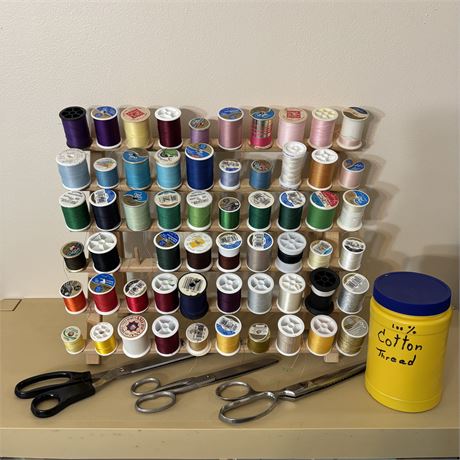 Thread with Organizer and Scissors Bundle