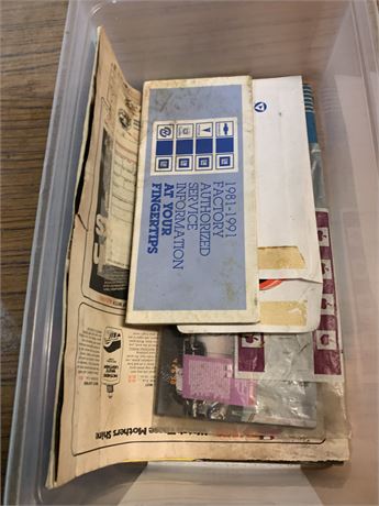 Vintage Paper Lot - Map of Greater Akron, 1998 Professional Tuning Parts Guide