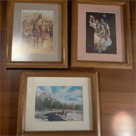 Art Print Lot - This Is My Land By Pat McAllister, Two Stepping By J. Balloue