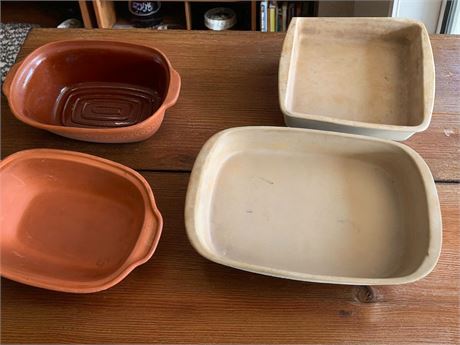 Pampered Chef Ceramic Casserole Dish Lot