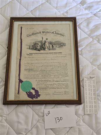 1860's-70 US Patent Letter