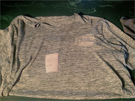 Light Gray Heather Spaghetti Warehouse Dry-Fit Style T-Shirt (No Size)