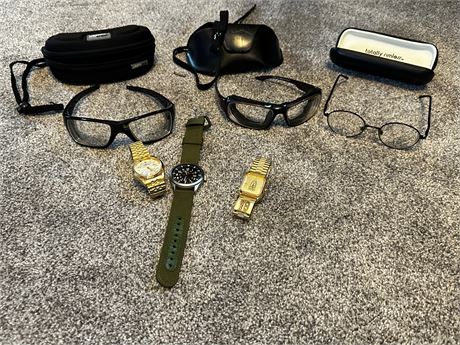 Lot of Mens Glasses and watches