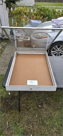 Wood Display Case (NO KEY)
