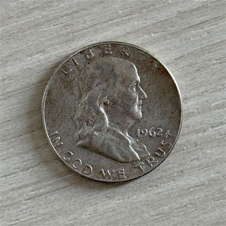 1962 Benjamin Franklin Half Dollar
