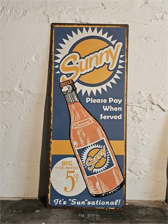 Reproduction Sunny Soda Metal Sign