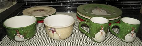Snowman Dishes