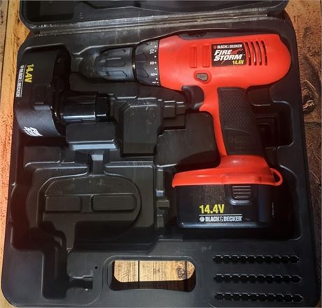 Black & Decker Firestorm 14.4V Cordless Drill/Driver Set