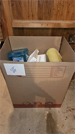 Large Box Of Storage & Tupperware