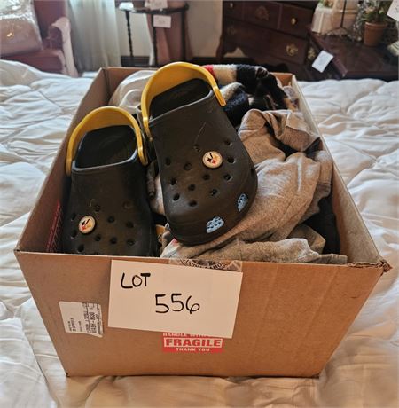 Pittsburgh Steelers Apparel Lot - T-Shirts, Mugs, Throw, Crocs & Much More