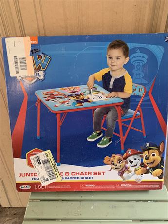 Nickelodeon Paw Patrol Toddler Table and Chair Set New In Box