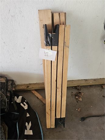 Wood Sawhorse Set