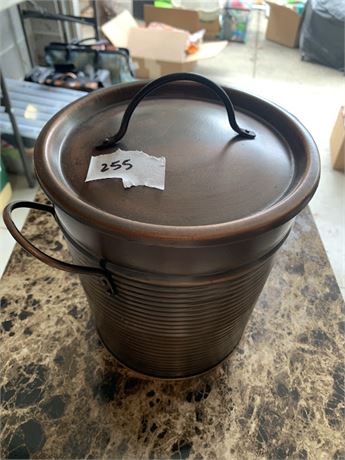 Rustic Copper Metal Ice Bucket