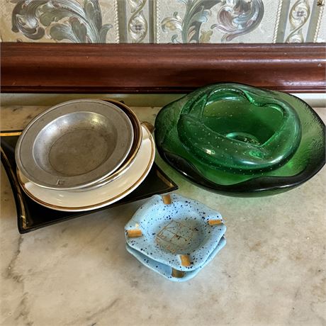 Collection of Vintage Ashtrays