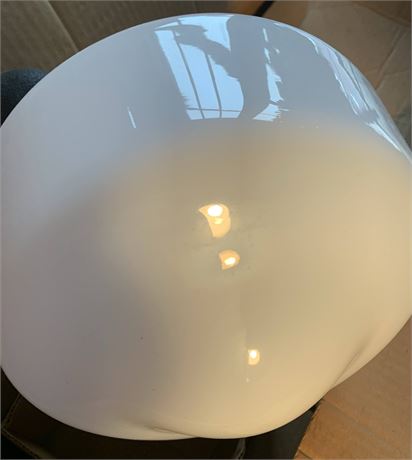 Round Smoke Glass, Round White Glass Replacement Globe/Shade Lot