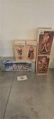 Old World Santa's & Lincolnshire 3 Piece Train Set