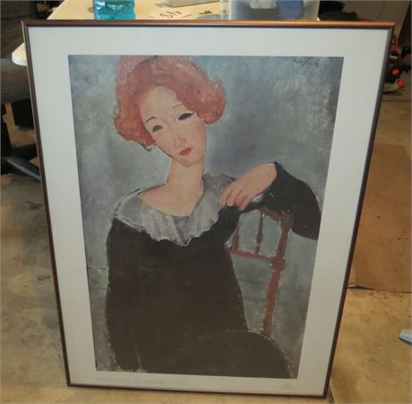 "Woman With Red Hair" Print