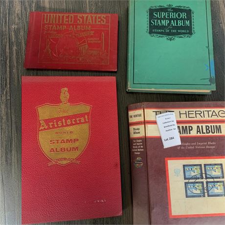 Vintage Stamp Book Lot  Aristocrat World Stamp Album