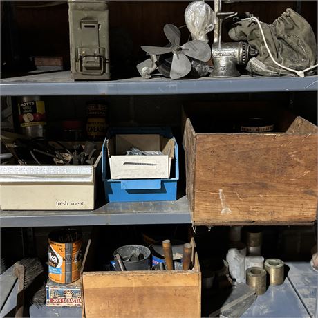 Garage Shelf Cleanout (Hardware, Cans & More)