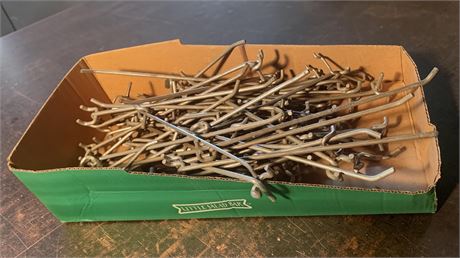 Metal Pegboard Organizing Hook Lot (1 Box)