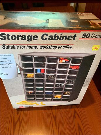 Akro-Mils Small Parts Storage Cabinet Organizer In Original Box
