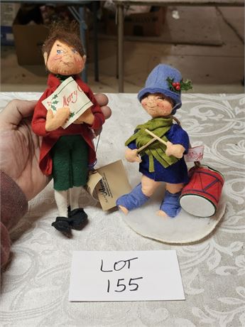 Annalee 10" Caroling Man & Little Drummer Boy