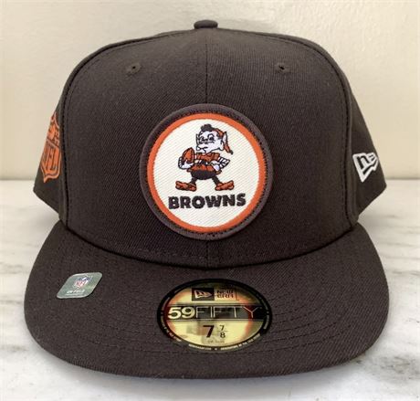 New Cleveland Browns NEW ERA Retro Sideline 59Fifty Fitted Hat - 7 7/8