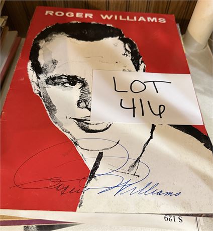 Mixed Sheet Music-Roger Williams Signed & More