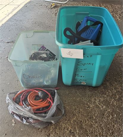 Bin Full Of Mixed Size Chains, Hardware, & More