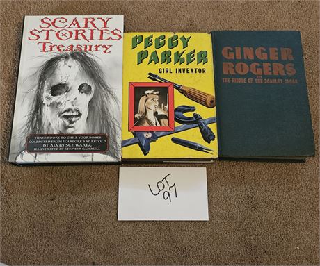 1942 Ginger Rogers Book, 1946 Peggy Parker & 1981 Scary Stories Book