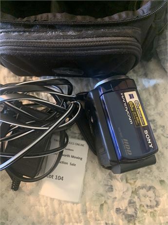 Sony Handycam DCR-SR47 Digital Camcorder, Power Cord, Carrying Case