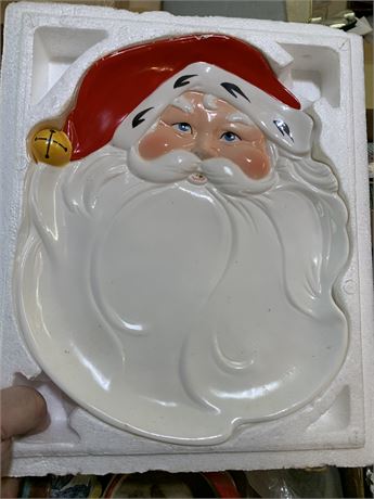 Avon Jolly Santa Serving Platter