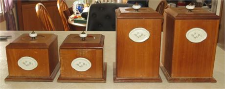 Wood Kitchen Canisters