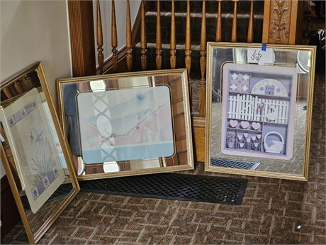 Mixed Framed Art Lot : Different Sizes & Themes
