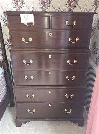 Harden Wood Highboy Dresser