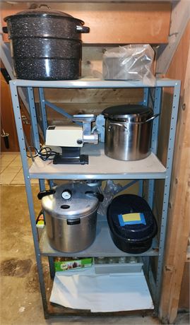 Canning Pots, Shelves Included