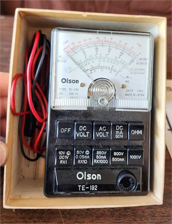 TE-192 Olson Push Button Vintage Multi-Tester