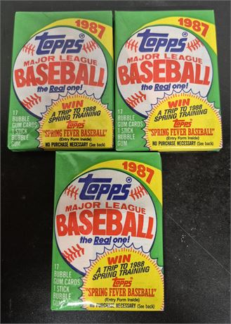 1987 Unopened Topps Baseball Cards