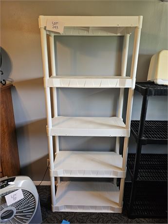 White Plastic Shelf