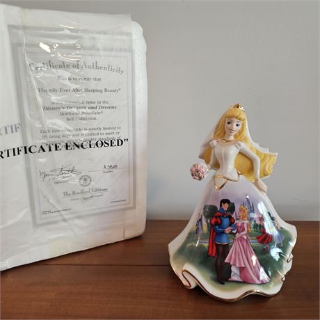 "Happily Ever After Sleeping Beauty"~Heirloom Porcelain Bell Collection w/COA