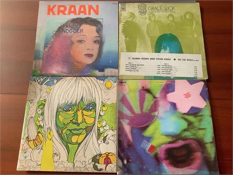 Vinyl Albums - Grace Slick, Kraan, The Crazy World of Arthur Brown, Melanie