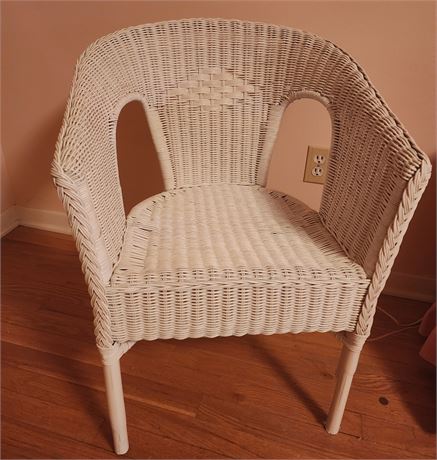 White Wicker Chair