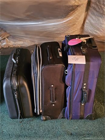 Mixed Luggage Lot - Hard & Soft Cover