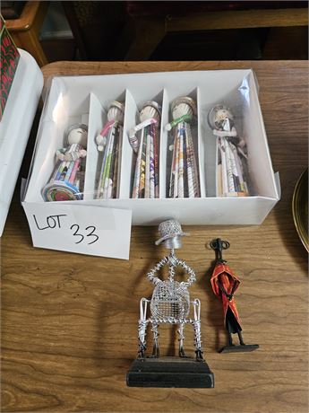 Paper Dolls & Metal Art Figurines